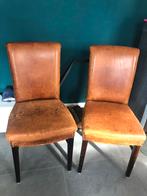 4 Schapenleren eetkamerstoelen Joris, Ophalen, Gebruikt, Leer, Vier