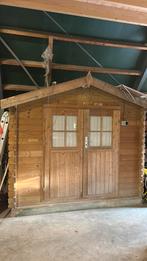 Tuinhuis/blokhut altijd binnengestaan 2.40 x 1.80, Tuin en Terras, Tuinhuizen, 200 tot 400 cm, Blokhut, Zo goed als nieuw, 2 ramen