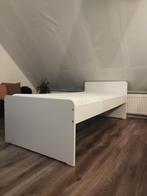 Eenpersoonsbed 90x200, Huis en Inrichting, Slaapkamer | Bedden, Ophalen, 90 cm, Eenpersoons, Wit