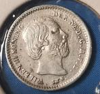 Koning willem iii 5 cent 1863, Ophalen of Verzenden, Koning Willem III, Losse munt, Zilver