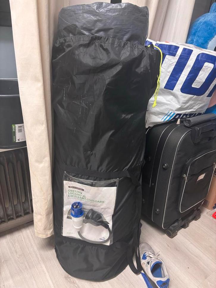 Ruime 6-persoons tent - Obelink Lugano XL Cooldark, Caravans en Kamperen, Tenten, tot en met 6, Zo goed als nieuw, Ophalen