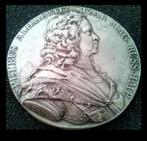 Antieke zilveren medaille Frankrijk/ Rusland, Peter De Grote, Antiek en Kunst, Ophalen of Verzenden, Zilver