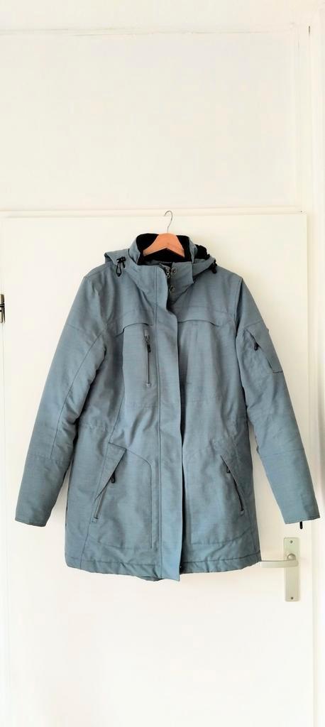 Human Nature outdoor parka maat L, Kleding | Dames, Jassen | Winter, Zo goed als nieuw, Maat 42/44 (L), Blauw, Ophalen of Verzenden