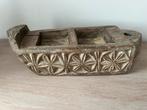 Houten ornament uit India, Huis en Inrichting, Woonaccessoires | Schalen en Manden, Gebruikt, Schaal, Ophalen of Verzenden, Rechthoekig