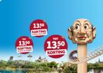 Efteling Spaarkaarten Korting 4 stuks, Tickets en Kaartjes, Drie personen of meer, Kortingsbon, Pretpark