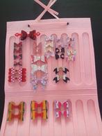 Handgemaakte haarstrikjes - fouxleer, krokodillen clip, Ophalen of Verzenden, Nieuw, Handgemaakt