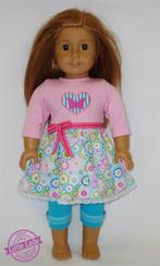 Kleding voor American Girl 2-delig setje roze blauw, Ophalen of Verzenden, Nieuw, Overige typen