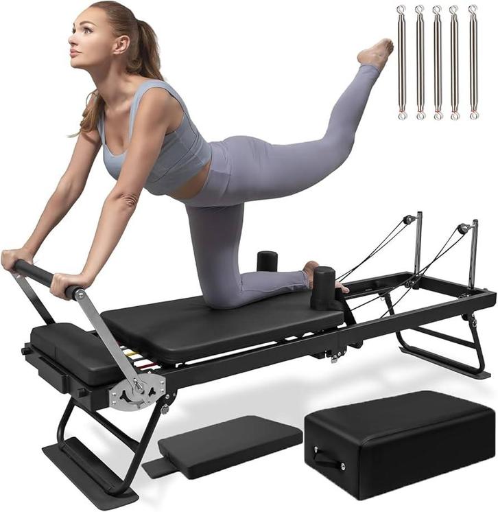 Pilates Reformer - Perfect voor Thuis!, Sport en Fitness, Fitnessapparatuur, Gebruikt, Overige typen, Armen, Metaal, Ophalen of Verzenden