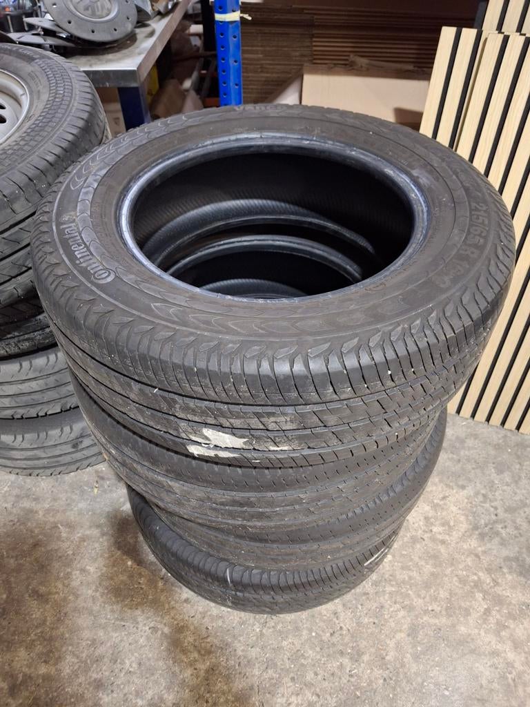 Mooi setje continental vanco banden 215 65 16, Ophalen, Gebruikt