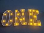 Lichtletters ONE, Ophalen of Verzenden, Zo goed als nieuw, Versiering