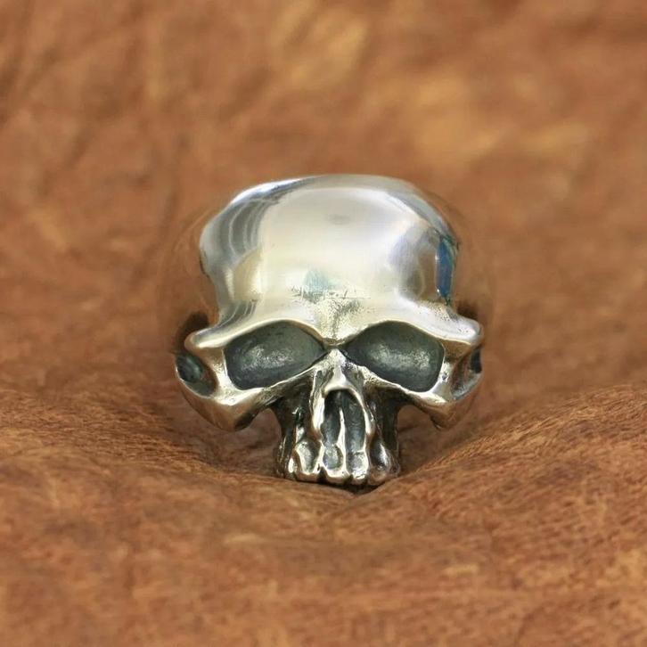 Skull ring - Dark Omen - 925 Zilver, Sieraden, Tassen en Uiterlijk, Ringen, Nieuw, Dame of Heer, Zilver, Zilver, Verzenden