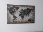 Wereldkaart Wanddecoratie - Industrieel Design, Huis en Inrichting, Ophalen of Verzenden, Zo goed als nieuw