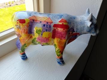 Koe spaarpot met schilderij motief beschikbaar voor biedingen