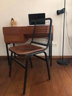 Vintage Stalen Stoel, Huis en Inrichting, Stoelen, Gebruikt, Zwart, Ophalen of Verzenden, Metaal