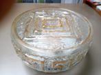 Vintage jaren 70 retro GROTE plafonnière, Ophalen of Verzenden, Gebruikt, Glas