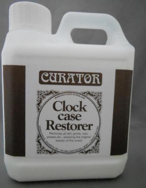Curator Clock Case Restorer 100 - 120 - 284 ml. of 1 ltr., Antiek en Kunst, Antiek | Klokken, Ophalen of Verzenden