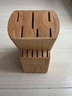 houten messenblok  bk excellent, Huis en Inrichting, Keuken | Bestek, Ophalen, Zo goed als nieuw, Hout