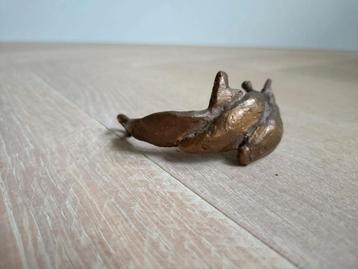 Brons bronzen beeldje vissen  beschikbaar voor biedingen