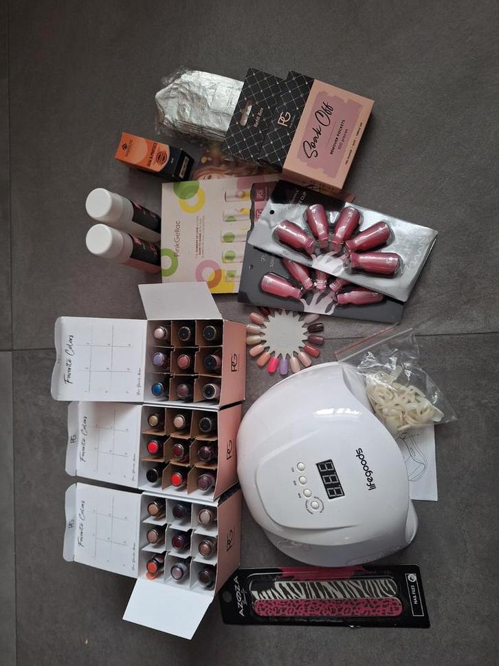Complete Gel Nagellak Set, Sieraden, Tassen en Uiterlijk, Uiterlijk | Cosmetica en Make-up, Gebruikt, Toebehoren, Handen en Nagels