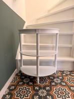 Halfrond haltafeltje, Huis en Inrichting, Tafels | Sidetables, Ophalen, Kunststof, Gebruikt, 50 tot 100 cm