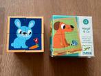Wouaf & Co, cube puzzel, houten speelgoed, Ophalen of Verzenden, Gebruikt