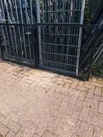 Dubbele dubbel staafmat poort, Ophalen, Zo goed als nieuw, IJzer, Dubbelstaafmat hekwerk