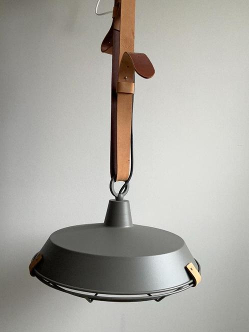 Industriële hanglamp, Huis en Inrichting, Lampen | Hanglampen, Zo goed als nieuw, Minder dan 50 cm, Metaal, Overige materialen