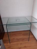 Gratis glazen TV Meubel, Ophalen, Gebruikt, 25 tot 50 cm, Rechthoekig