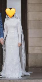 Prachtige op maat gemaakte bruidsjurk te koop, Ophalen, Zo goed als nieuw, Wit, Trouwjurk