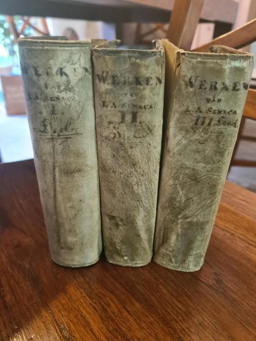 Zedige werken - L. Annaeus Seneka - 1657-71 3 volumes., Antiek en Kunst, Antiek | Boeken en Bijbels, Ophalen of Verzenden