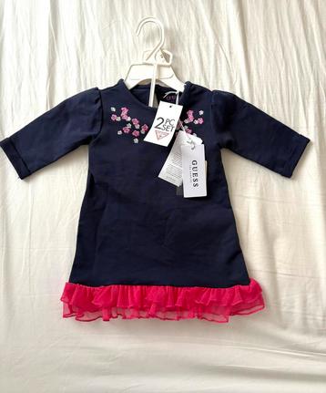 Nieuwe marineblauwe roze jurkje van Guess beschikbaar voor biedingen