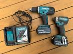 Makita set 18v 5.0ah, Ophalen, Boor- en Schroefmachine
