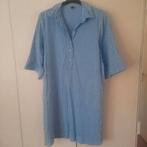 Blauw gestreepte katoenen zomerjurk, maat S., Blauw, Ophalen of Verzenden, Zo goed als nieuw, Knielengte
