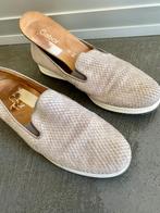 J304 Gabor maat 39,5/40 G leren instappers schoenen grijs, Kleding | Dames, Schoenen, Instappers, Gabor, Ophalen of Verzenden