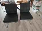 stoelen 6 stuks, Huis en Inrichting, Stoelen, Overige materialen, Zwart, Ophalen of Verzenden, Zo goed als nieuw