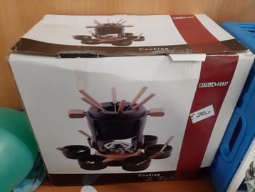 Fondue set, 23 deling, zwart, van Cooking & Tab, nieuw in do beschikbaar voor biedingen