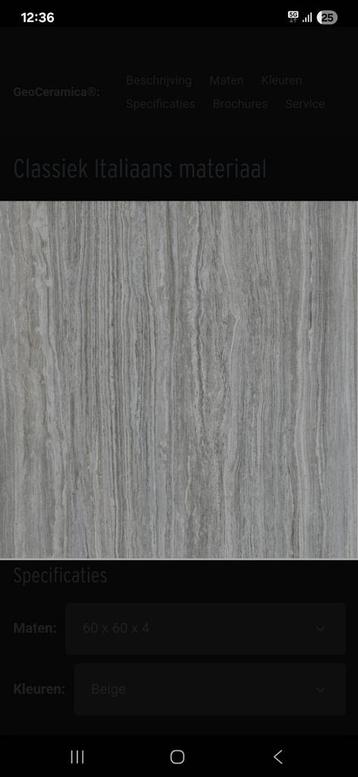 Keramische tuintegels 60x60/ bijna 9m2 beschikbaar voor biedingen