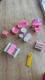 Picknickset, meubelset, kaptafel en stoel voor barbiepop, Ophalen of Verzenden, Zo goed als nieuw, Barbie