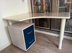 Flexa bureau, ladekastje en planken, Ophalen, In hoogte verstelbaar, Gebruikt, Bureau