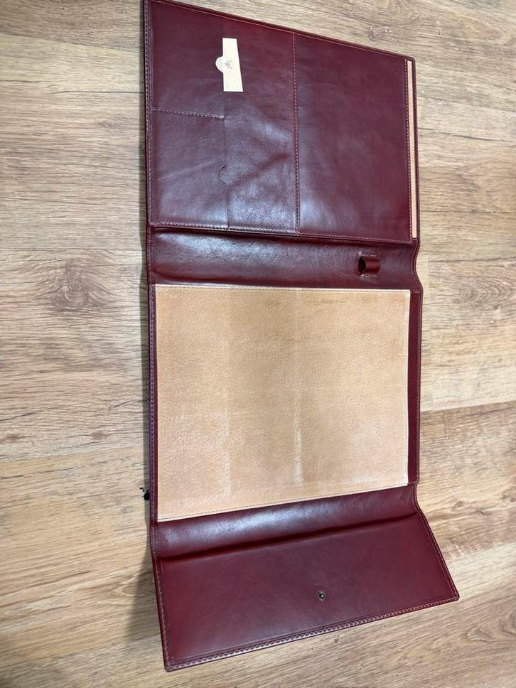 Luxe Lederen Presentatiemap/ schrijfmap f, Diversen, Schrijfwaren, Nieuw, Ophalen of Verzenden