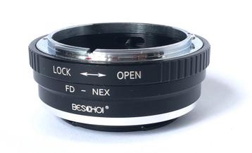 Beschoi FN-NEX Sony E Body -> Canon lens adapter & telelens beschikbaar voor biedingen