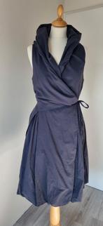 mooie blauwe katoenen wikkeljurk, Kleding | Dames, Blauw, Ophalen of Verzenden, Maat 36 (S), Gedragen