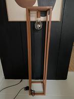 Vloerlamp staal met matte cognac kleur coating, Ophalen, Zo goed als nieuw