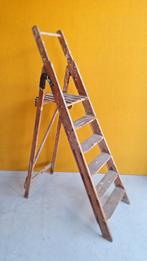 Brocante vintage schilderstrap, decoratief trapje, etagère, Ophalen, Gebruikt, Vintage, Nvt