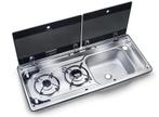 Dometic Kookplaat 2-Pits met Spoelbak Rechts MO9722R, Buurserstraat 15 A, 7481 EG,Haaksbergen, Ophalen of Verzenden, Info@123CamperOnderdelen.nl