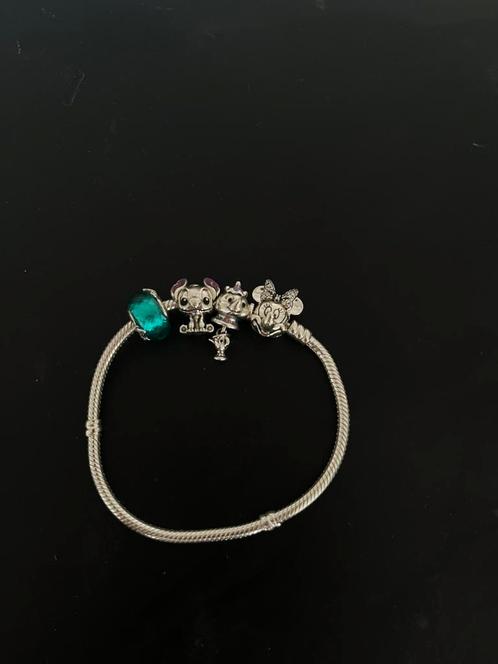 Pandora armband disney stijl, Sieraden, Tassen en Uiterlijk, Armbanden, Zo goed als nieuw, Zilver, Zilver, Ophalen of Verzenden