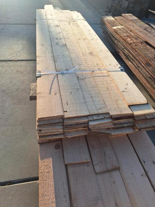 Sloophout  planken  Nieuw  gezaagd  uit oude grenen  balken, Doe-het-zelf en Verbouw, Hout en Planken, Zo goed als nieuw, Plank