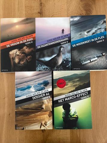 5x Jussi Adler-Olsen 1 t/m 5 Serie Q met Carl Mørk Dept Q beschikbaar voor biedingen