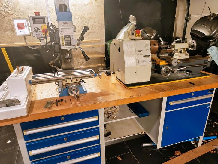 Professionele Werkbank, Doe-het-zelf en Verbouw, Gereedschap | Freesmachines, Overige soorten, Ophalen