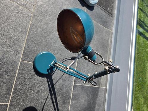 Bureaulamp blauw koper IKEA, Huis en Inrichting, Lampen | Tafellampen, Minder dan 50 cm, Ophalen of Verzenden